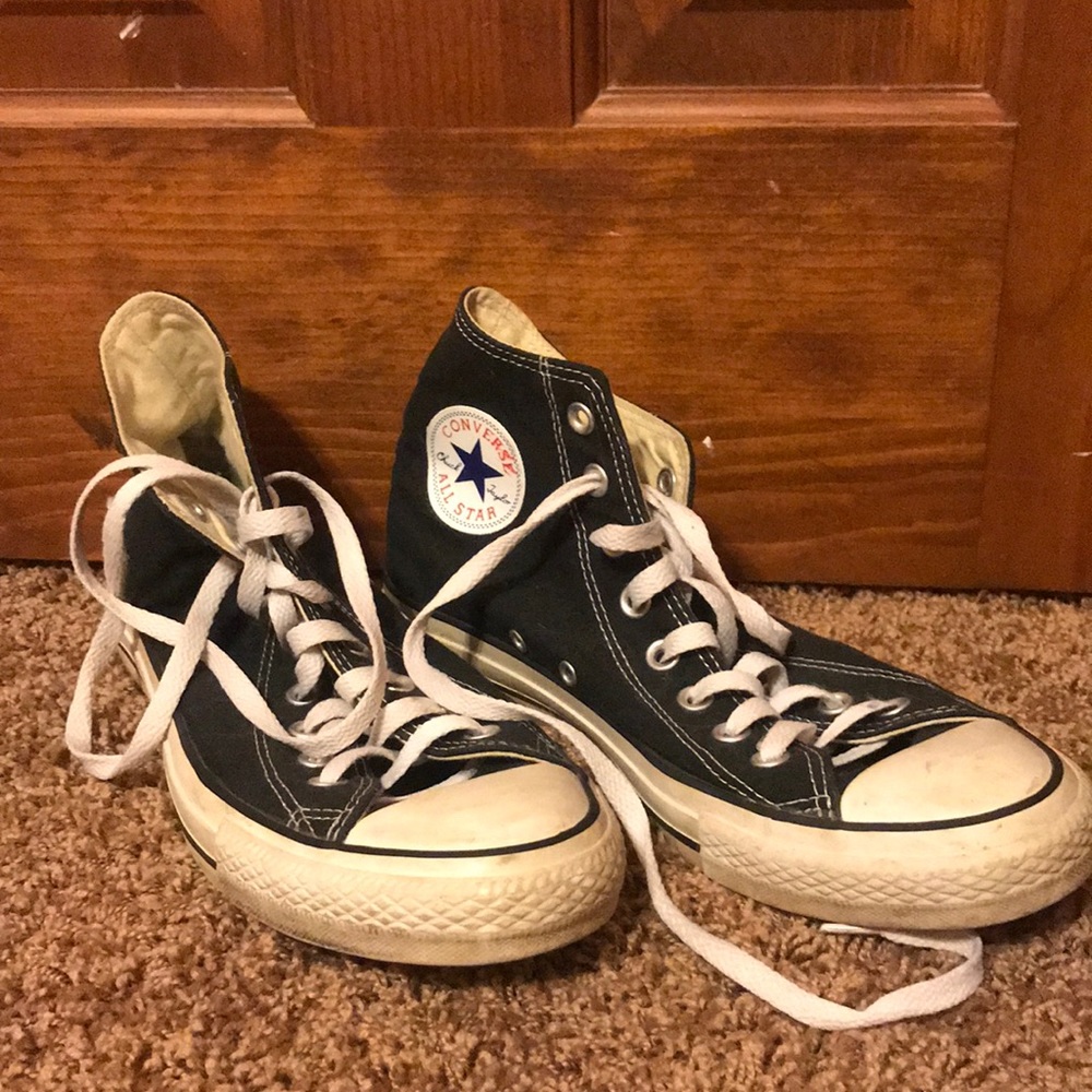 used black high top converse